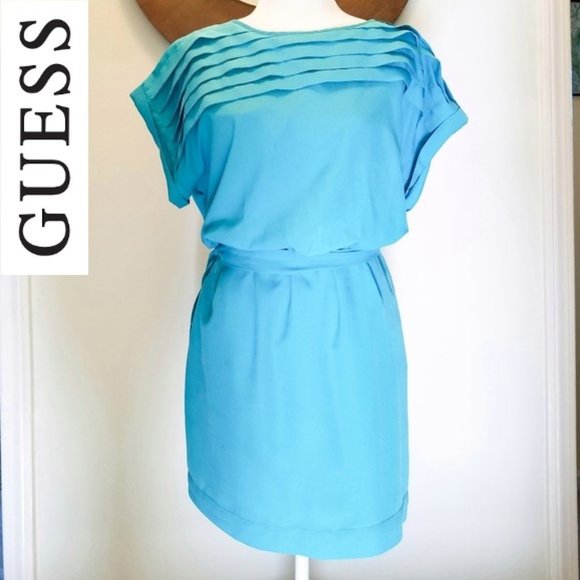 Guess Dresses & Skirts - Guess brand cocktail dress size 12 aqua